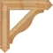Ekena Millwork Funston Arts & Crafts Rough Sawn Bracket, Western Red Cedar, 6"W x 34"D x 34"H BKT06X34X34FST03RWR - alternate 3